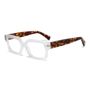 Clear Coffee Mix Frame Acetate Frame